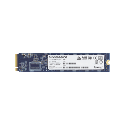 [N4-SNV3500800G-194504] SSD 800GB NVMe M.2 22110, diseñada para Synology NAS con ranuras M.2 integradas