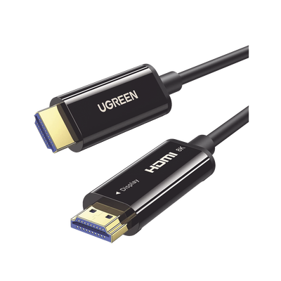 [N4-80408-219306] Cable HDMI de 20 Metros por Fibra Óptica 8K@60Hz / Fibra de 4 núcleos + Cobre estañado de 7 núcleos / Compatible con HDMI 2.1 / Alta velocidad 18 Gbps / 3D / HDR / Caja de Aleacion Zinc / Premium