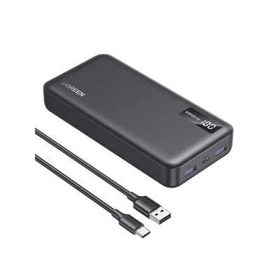 [N4-25683-231086] Power Bank 20000mAh | 22.5W | 1 USB-C | 2 USB-A | PD3.0 | QC4.0/3.0/2.0 | FPC | AFC | SPC | PPS | Carga 3 veces más Rápido | Protección Integrada| Material Ignifugo | UL94 V-0 | Pantalla Inteligente | Aprobado por Aerolíneas.