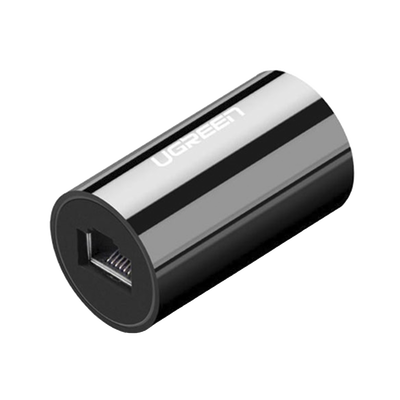 [N4-30837-220696] Acoplador y Protector (Extensor de Cable Ethernet RJ45) | 1000Mbps | Compatibilidad con Cat7/Cat6/ Cat5e | Compatible con POE | Ignífugo | ABS | Color Negro