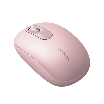 [N4-90686-218171] Mouse Inalámbrico 2.4G 800/1200/1600/2400 DPI | Función de 3 botones | Alcance 10m | Silencioso |  Ergonómico | Anti-caída y Anti-interferencias | Batería Alcalina AA incluida  | Color Dusty Pink.