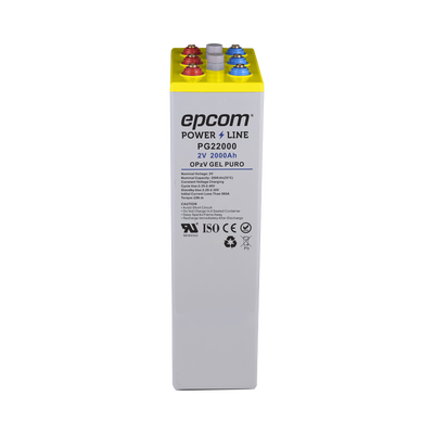 [N4-PG22000-222868] Batería de GEL PURO OPzV / 2 V @ 2,000 Ah / Ciclo profundo /Uso en Aplicaciones Fotovoltaicas y de Respald