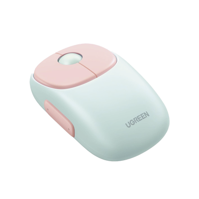 [N4-MU102-224388] Mouse Inalámbrico FUN | Recargable| 2.4G & Bluetooth | 4 Niveles de DPI | Silencioso | Ergonómico | 5 Botones | Compatible con Windows, macOS 10.5, Android iOS Linux y Chrome OS | Color Rosa.