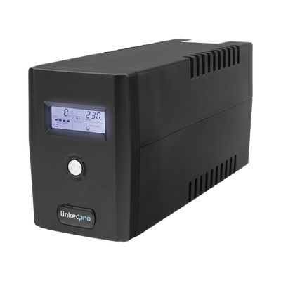 [N4-LP800LCD-224702] UPS 800VA/480 W Pantalla LCD / Línea Interactiva 120Vca / 6 tomas 5-15R (4 Respaldadas) / Regulación de Voltaje / Protección RJ45