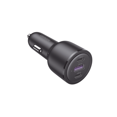 [N4-20467-221583] Cargador de Auto de 69W | 2 Puertos USB-C | 1 Puerto USB-A | Compatible con Vehículos de 12 y 24 VCD | Chip Inteligente | Diseño Compacto | Multi Protección | Múltiples Protocolos de Carga | ABS | Ignifugo.