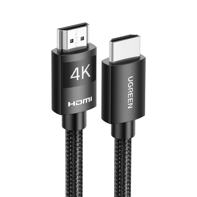 [N4-40101-229906] Cable HDMI 2.0 de Nylon Trenzado | 2 metros | 4K@60Hz | ARC | Dolby ATMOS | True HD | TMDS | HDR | 3D Inversivo | 18Gbps | 3 Capas de Protección + 4 de Blindaje | Niquelado | Carcasa de Aluminio.