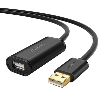 [N4-10326-223036] Cable de Extensión Activo USB 2.0 / 30 Metros / Macho-Hembra / Booster individual FE1.1S incorporado / Velocidad de hasta 480 Mbps / Ideal para impresoras, consolas , Webcam, etc.