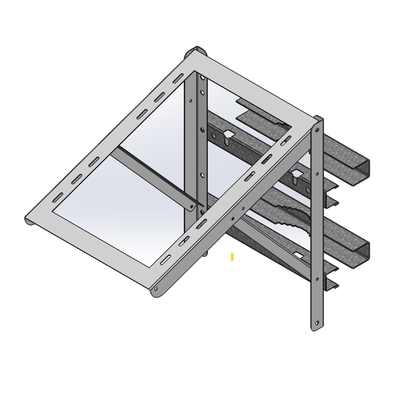 [N4-EPSM0504GC-217689] Montaje para Panel Solar de Poste o Torre Galvanizado Electrolítico (Ver Compatibilidad).
