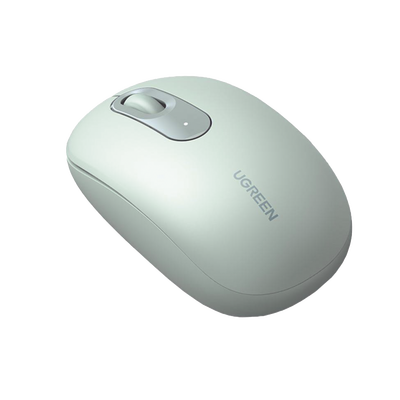 [N4-90672-223869] Mouse Inalámbrico 2.4G 800/1200/1600/2400 DPI | Función de 3 botones | Alcance 10m | Silencioso |  Ergonómico | Anti-caída y Anti-interferencias | Batería Alcalina AA incluida  | Color Green.