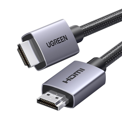 [N4-25297-231248] Cable HDMI 2.0 de Nylon Trenzado | 1 m | 4K@60Hz | ARC | Dolby ATMOS | True HD | DTS HD | HDR | 3D Inversivo  | 3 modos de Visualización | 3 Capas de Protección + 4 de Blindaje | Niquelado | Carcasa de Aluminio.
