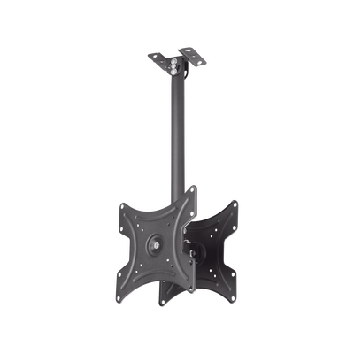 [N4-EPS720P-233769] Montaje de Techo Universal Doble  para Monitores de 17 a  42" | Soporta hasta 22 KG x monitor/ VESA 75X75, 100X100, 200X200 / Acero / Montaje Telescopico de 50 cm hasta 80cm