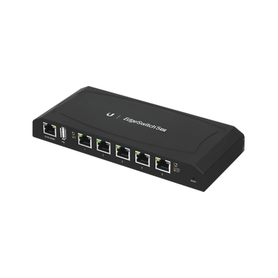 [N4-ES-5XP-155399] EdgeSwitch 5XP Administrable de 5 Puertos Gigabit PoE de 24 V Pasivo, con funciones avanzadas de Capa 2