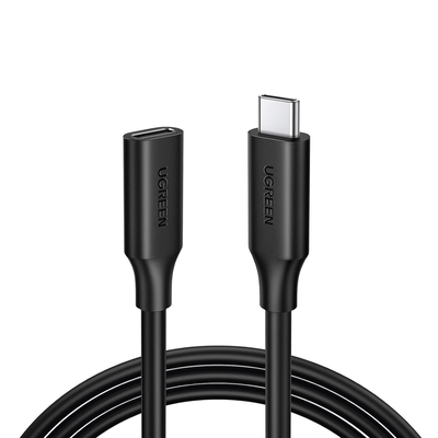 [N4-10387-225057] Cable USB-C Macho a USB-C Hembra | 1metro | USB-C 3.1 Gen 2 | Compatible con Thunderbolt 3 | TPE |  Transferencia de Datos 10 Gbps | Soporta hasta 100W para Carga Rápida |  Reversible.