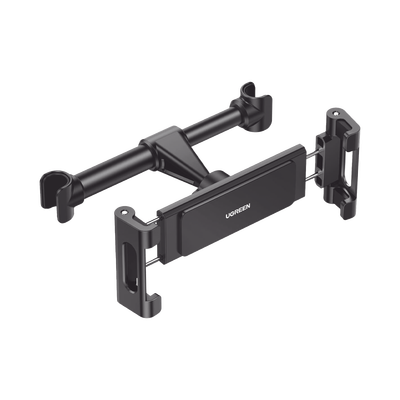 [N4-60108-221996] Soporte de Celular para Reposacabezas de automóvil / Compatibilidad con dispositivos de 4.7'' a 12.9'' / Ajustable de 101-144mm / Rotación de 360° / Goma Anti-Arañazos / Diseño Plegable / Anti Vibración / Aluminio +