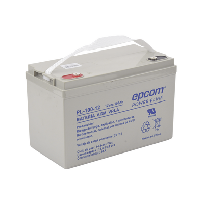 [N4-PL-100-12-67206] Batería 12V @ 100 Ah / AGM-VRLA / Uso Aplicacion de Respaldo /Terminales Tipo T12 ( HEX )