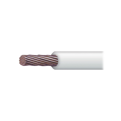 [N4-SLY-323WHT/100-184511] Cable 18 awg  color blanco,Conductor de cobre suave cableado. Aislamiento de PVC, autoextinguible. BOBINA 100 MTS