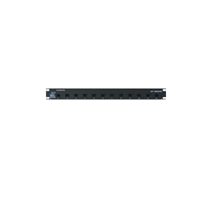 [N4-DTKRM12C5RJ-75757] Protector de 1U para bastidor de 12 puertos, transmisión Gigabit Ethernet, RJ45 entrada / salida