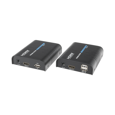 [N4-TT373KVM-176512] Kit extensor KVM (HDMI y USB) hasta 120 metros / Resolución 1080P @ 60 Hz/ Soporta Cables de red STP y UTP CAT5/5E/6 /  HDMI 1.3 / HDCP 1.2 / PCM / Transmite el Video, Mouse, Teclado y Controla tu DVR vía USB a distancia
