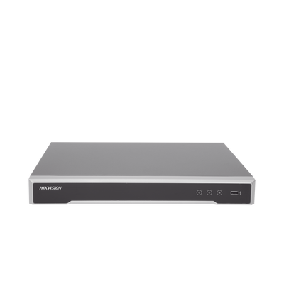 [N4-DS-7616NI-I2/16P-84975] NVR 12 Megapixel (4K) / 16 canales / 16 Puertos PoE+ / Soporta Cámaras con AcuSense / H.265+ / Hik-Connect / Switch PoE 300 mts / 2 Bahías de Disco Duro / HDMI en 4K / Soporta POS