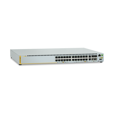 [N4-AT-X310-26FP-10-136256] Switch de Acceso PoE+ Stackeable Capa 3, 24 Puertos 10/100 Mbps + 2 SFP/RJ45 Combo + 2 Puertos Stacking, 370 W