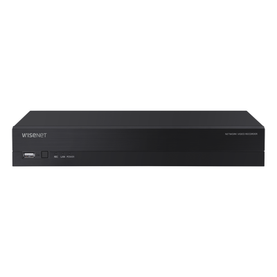[N4-QRN-420S-194898] NVR 8 Megapíxel / 4 canales / H.265 / P2P Wisenet / 4 puertos PoE