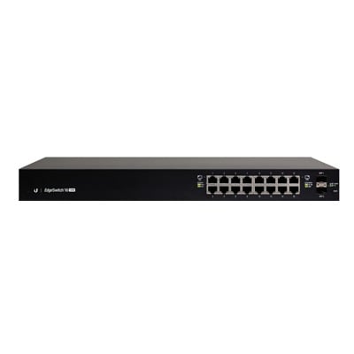 [N4-ES-16-150W-80411] Switch EdgeMAX Administrable de 16 Puertos Gigabit con PoE+/PoE Pasivo 24V + 2 Puertos SFP, 150 W