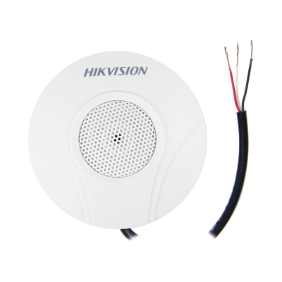 [N4-DS-2FP2020-162275] Micrófono Omnidireccional (360°) / Uso en Interior / Preamplificado para CCTV / Cancelación de Ruido Ambiental