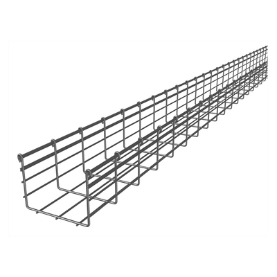 [N4-CH-166-150EZ-77254] Charola Tipo Malla 166/150 mm, Acabado Electro Zinc, Hasta 369 Cables Cat6, Tramo de 3 Metros