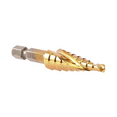 [N4-D-40179-187955] Broca escalonada espiral de hss-ti 4-12 mm zanco de 1/4" hexagonal.