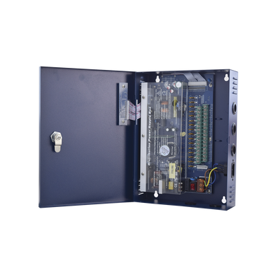 [N4-PLK-12-DC-16A-77681] Fuente de poder profesional de 12-14.8 Vcc @ 16 Amper ; para 16 cámaras , Voltaje de entrada : 96-264 Vca, con capacidad de batería de respaldo, requiere batería.
