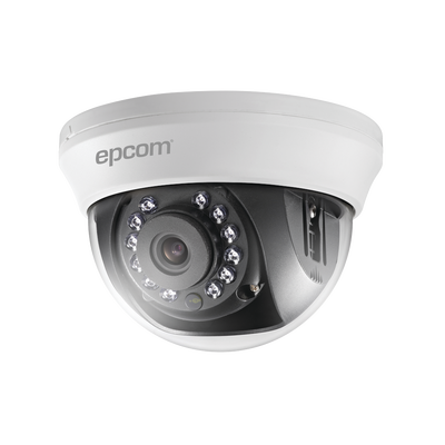 [N4-D8-TURBO-W-88606] Domo TURBOHD 2 Megapixeles (1080p) / Gran Angular 92° / Lente 2.8 mm / IR Inteligent 20 mts / Interior