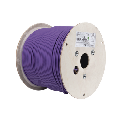 [N4-9C6L4-A5-88906] Bobina de Cable U/UTP de 4 pares, Z-MAX, Cat6A, Soporte de Aplicaciones 10GBase-T, LS0H, Color Violeta, 305m