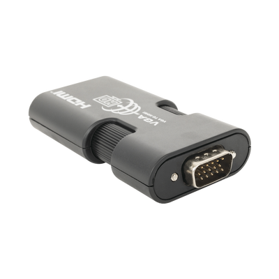 [N4-TT350MINI-93282] MINI Adaptador de VGA a HDMI /  Resolución 1920x1080 @ 60Hz / Jack de audio de 3.5mm / Soporta alimentacion  por Micro USB