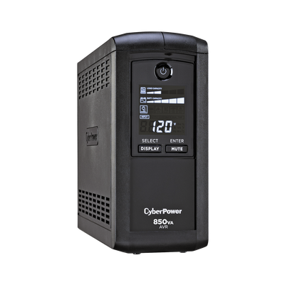 [N4-CP850AVRLCD-82801] UPS de 850 VA/510 W, Topología Línea Interactiva, Entrada 120 Vca NEMA 5-15P, Tipo Mini Torre, Con 9 Tomas NEMA 5-15R