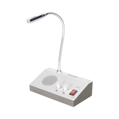 [N4-SF-3300-190702] Sistema de Intercomunicación | Ideal para Ventanillas | Audio de voz de dos vías | 12V/1A 3W | Micrófono Interior + Micrófono Exterior