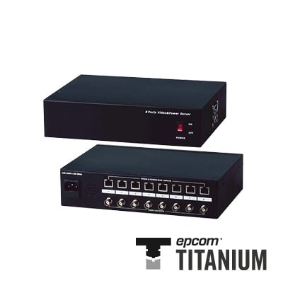 [N4-TT-108-PVR-67499] (ANALÓGICO)Video + poder: 300 m, receptor de video pasivo + alimentación de 8 canales