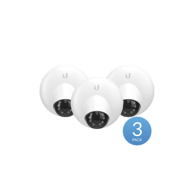 [N4-UVC-G3-DOME-3-170781] Kit de 3 Camaras Domo IP UniFi resolución 1080p para interior, 802.3af, micrófono integrado, vista nocturna, visualizador desde la nube.