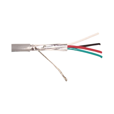[N4-9239/1000-165689] Caja de 305 metros / 4 X 22 AWG  / Blindado / CMR, color gris. Aplicaciones en sistemas de audio, alarmas y control de acceso.