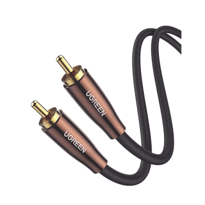 [N4-10190-215592] Cable de Audio Coaxial Macho a Coaxial Macho  (S/PDIF) / 5.1 Canales / Diseño de Blindaje Multiple / Núcleo de Cobre / Caja de Aleacion de Cobre / 2 Metros / Color Negro