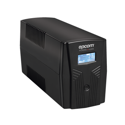[N4-EPU500LCD-94293] UPS Con Más Potencia de 600VA / 360 W Con Display LCD y Regulador de Voltaje AVR, 4 Contactos NEMA 5-15R, Batería 7 Ah y Puertos RJ45 y USB