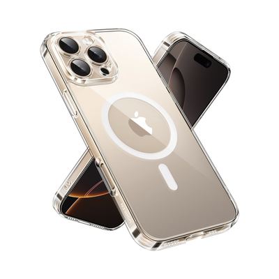 [N4-45927-235507] Funda protectora magnética transparente UGREEN Classy para iPhone 16 Pro (transparente)