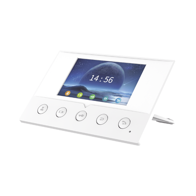 [N4-I51W-190844] Monitor IP/SIP para interior, Wi-Fi, pantalla a color de 4.3", audio de 2 vías, PoE, 8 interfaces de entrada de alarma.