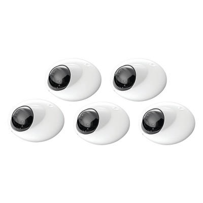 [N4-UVC-G3-DOME-5-84451] Kit de 5 camaras Domo IP UniFi resolución 1080p para interior, 802.3af,  micrófono integrado, vista nocturna, visualizador desde la nube.