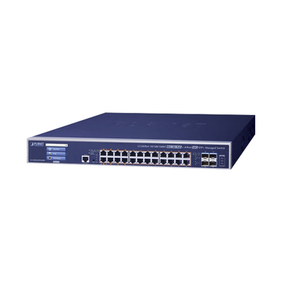 [N4-GS-5220-24UPL4XVR-188159] Switch Administrable Capa 3, 24 Puertos Gigabit 802.3bt, Hasta 600 W, 4 Puertos 10 G SFP+, Con Pantalla Táctil para Configuración Básica