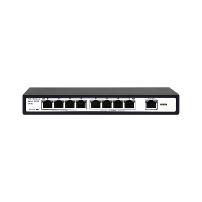 [N4-ET-1008EPE-143942] Switch PoE / 100 Metros PoE / 8 puertos 802.3af/at ( 132.5 W ) 10/100Mbps + 1 puerto Uplink