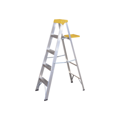 [N4-SYS-ET5-168771] Escalera de Aluminio Tipo Tijera, 5 Peldaños de 1.83 metros.
