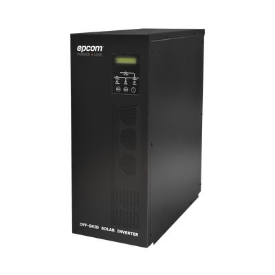 [N4-EPI-3000-192-88150] Inversor / Cargador para sistemas tipo isla de 192Vcc/120VCA de 3000W onda sinusoidal pura con controlador MPPT. Administre una fuente fotovoltaica, la red eléctrica y recargue su banco de baterías y su consumo sin problemas.