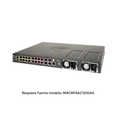 [N4-MXTX2020GXPA10-191997] Switch inteligente cnMatrix TX2020R-P con 16 puertos PoE y 4 SFP+, para fuentes removibles