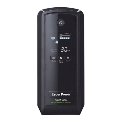 [N4-CP1000PFCLCD-80782] UPS de 1000 VA/600 W, Topología Línea Interactiva, Entrada 120 Vca NEMA 5-15P, Onda Senoidal Pura, Tipo Torre, Con 10 Tomas NEMA 5-15R