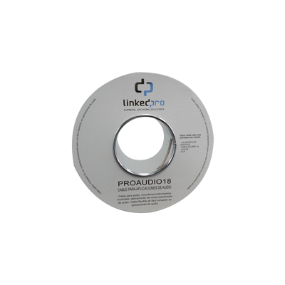 [N4-PRO-AUDIO-18-68093] Cable 18/2 para audio, perfecto para bocinas y micrófonos, bobina de 152M(500ft)